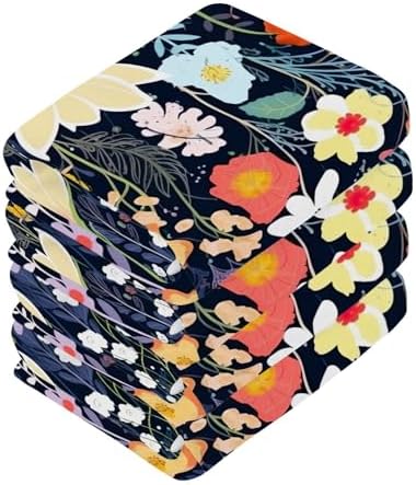Sturdy Washcloth Set - Soft Absorbent Face Towels for Bath Swim Travel