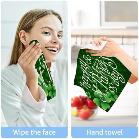St Patricks Day Soft Cotton Washcloths