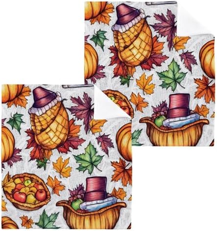 Thanksgiving Size Washcloth Set for Home Kitchen