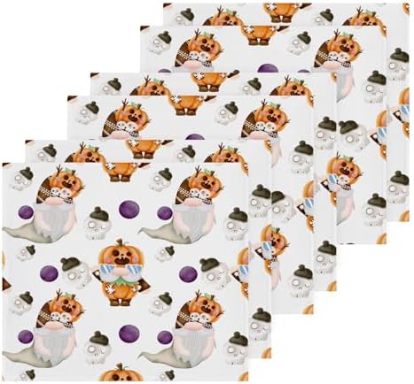 Yettasbin Halloween Gnome Washcloths 2 Pack