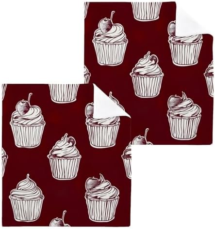 Soft Absorbent Cupcake Washcloths