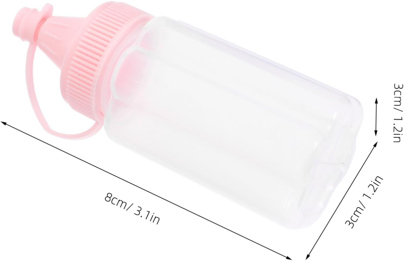 Luxshiny 4-Piece Squeeze Bottles for Honey Condiments Reusable Salad Dressing Containers