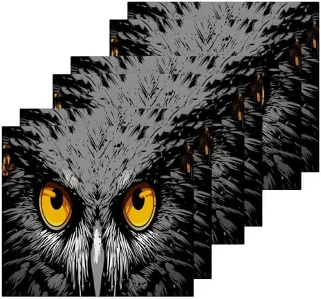 Owl Washcloth Set 2-Pack Soft Absorbent for Washroom Use