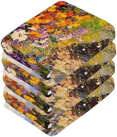 Xigua Beautiful Seascape Washcloths Set of 2 12x12 Inch