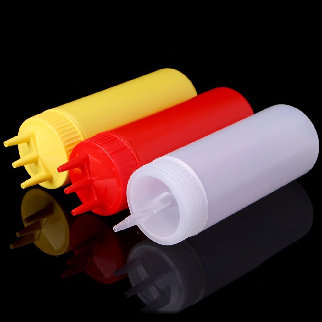 Hejhncii 3-Hole Squeeze Bottle