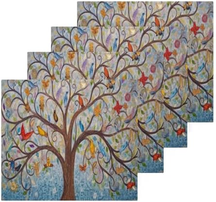 Yettasbin Art Tree Washcloth Set Soft Reusable