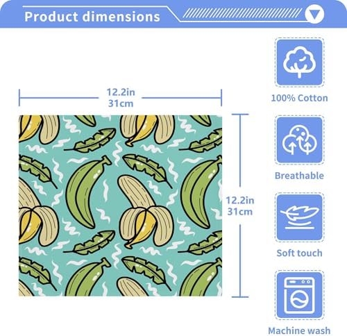 Xigua Banana Pattern Washcloth Set