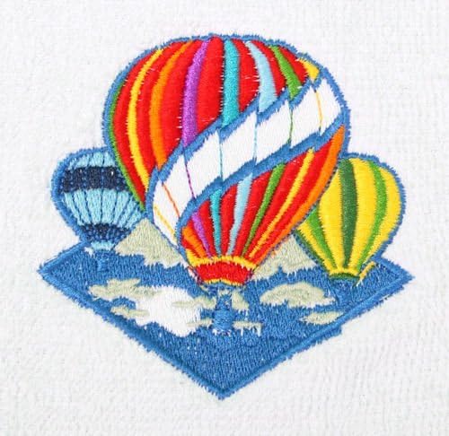 Big Black Horse Bath Towels Hot Air Balloons