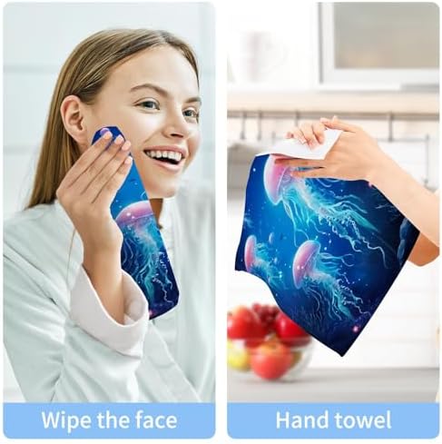 Yettasbin Face Hand Washcloth 2-Pack Soft Reusable 12x12
