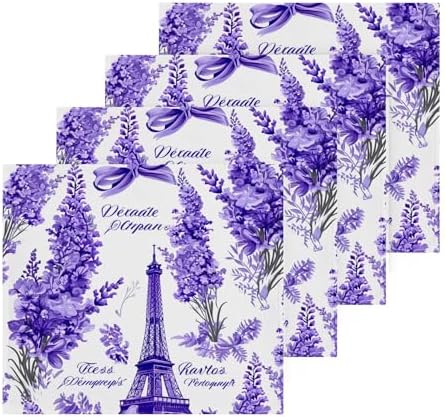 Lavender Washcloth 2-Pack Soft Absorbent Reusable Perfect Size