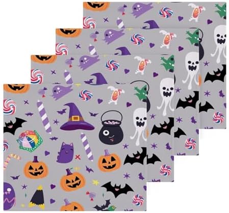 Halloween Pumpkin Face Washcloth Set