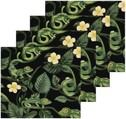 Xigua Green Chameleons multi-purpose washcloths