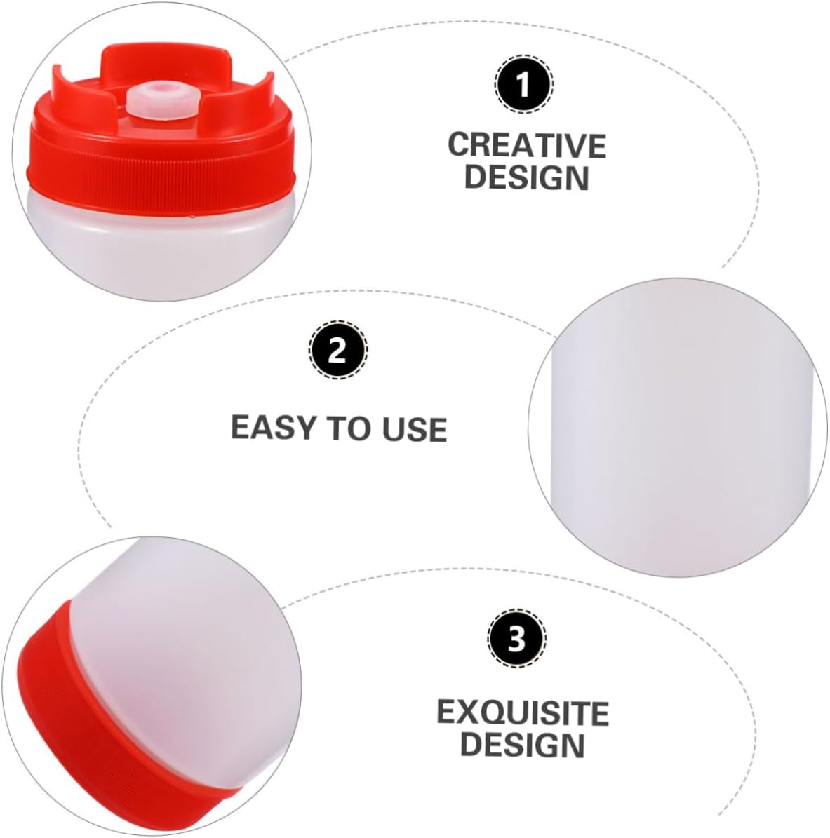 HOLIDYOYO Dual Head Condiment Squeeze Bottles 20oz