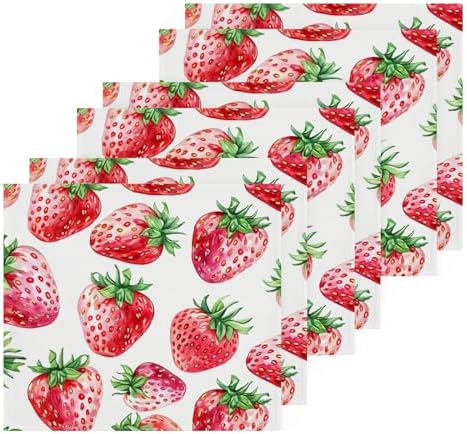 Strawberry Soft Washcloth Set for Faces and BATH