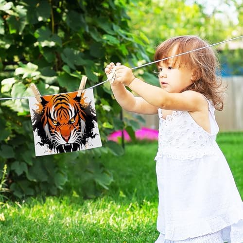 YETTASBIN - Tiger Face Towels Soft AbsorbentReusable Eco-Friendly Washcloth 12x12 inch