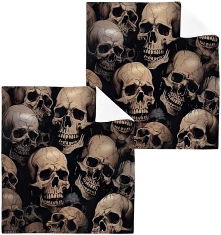 Yettasbin Skull Washcloths