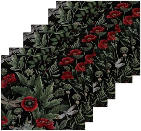VIBUILD Xigua Roses Washcloths Set - Fast-Drying Multi-Purpose SafeReusable Stylish