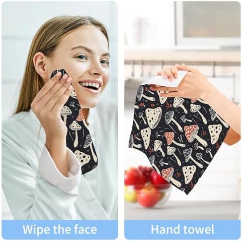 Mushroom Washcloth Set for Face and Hand Soft and Reusable