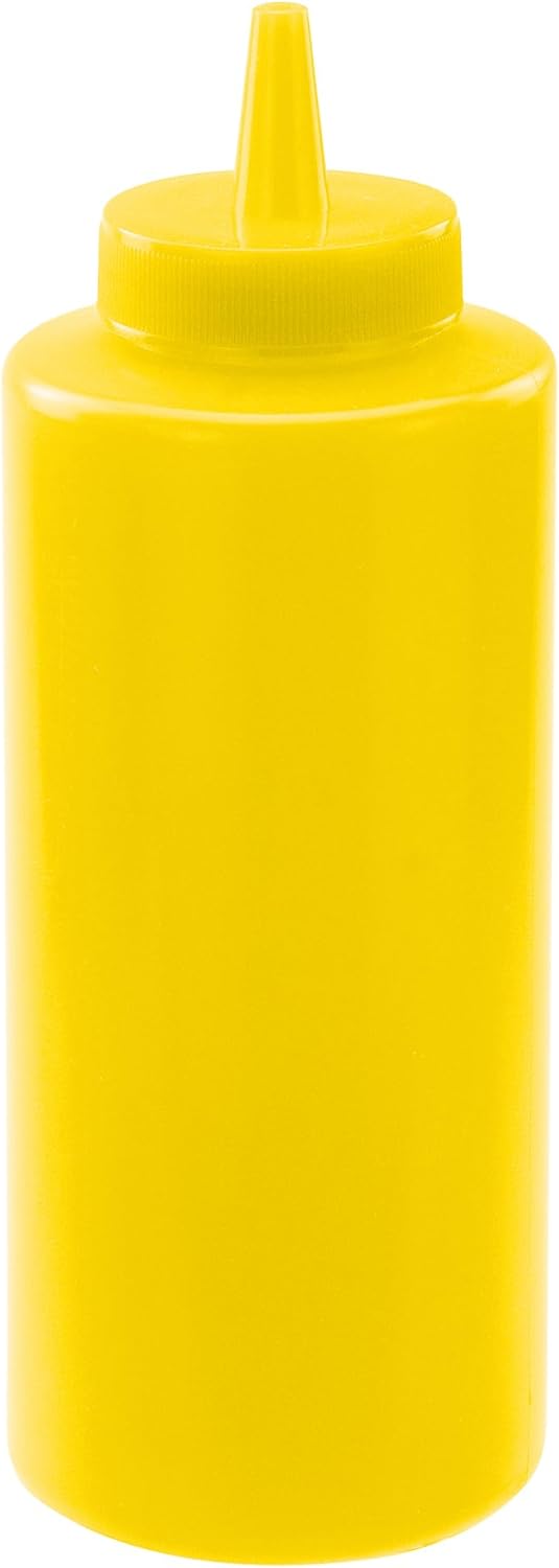 Winco PSB-12Y 12 oz Squeeze Bottle Yellow