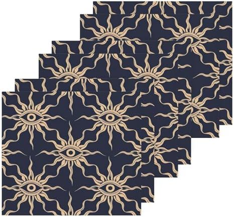 Xigua Suns and Eyes Washcloths Set of 2-12 X 12 Inch 1