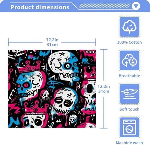 Yetitasbin Skull Washcloth Set 2-Pack