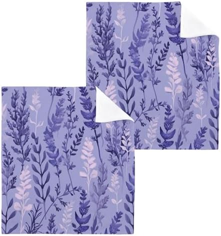 Lavender Soft Cotton Baby Face Towels Reusable Washcloth Set