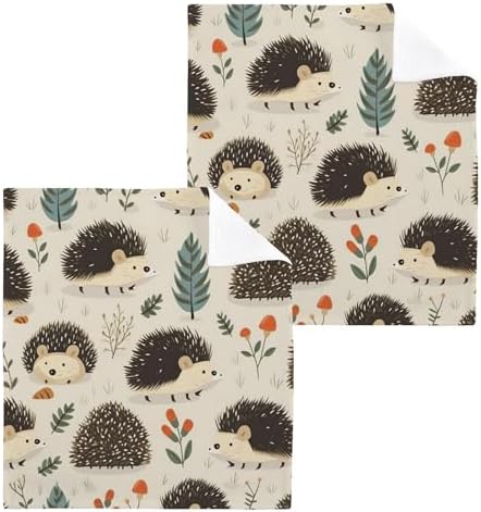 YETTASBIN Hedgehog Washcloth 2 Pack