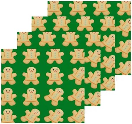 Christmas Gingerbread Man Washcloths 2-Pack