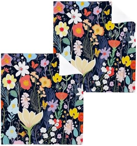 Sturdy Washcloth Set - Soft Absorbent Face Towels for Bath Swim Travel