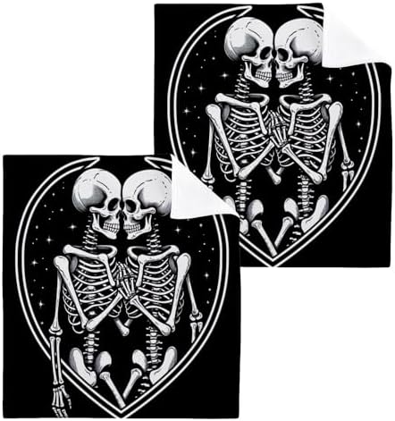 Skeletons Washcloths 2 Pack