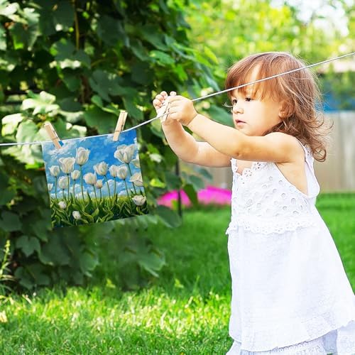 Elegant Tulip- Shaped Washcloth Set for Fast Drying Cleaning More