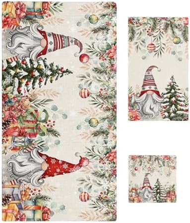 holiday surprisechristmas bath towel set 3-piece