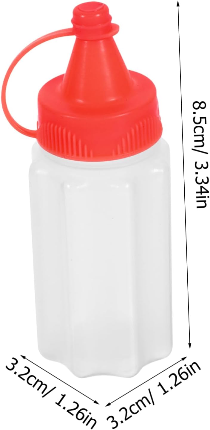 16 Pcs Mini Condiment Squeeze Bottles Set