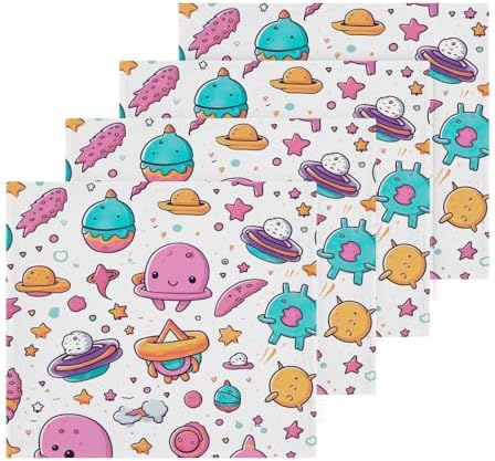 Cartoon Planet Washcloth Set