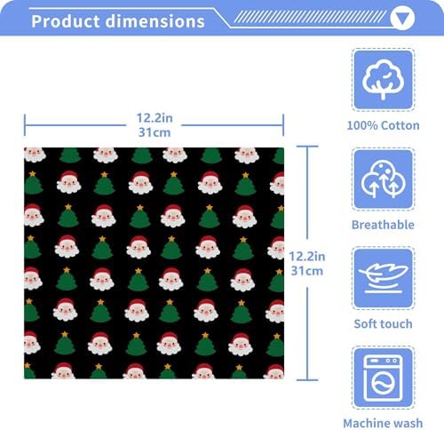 Santa Claus Washcloth Set - Fast Drying Eco-Friendly