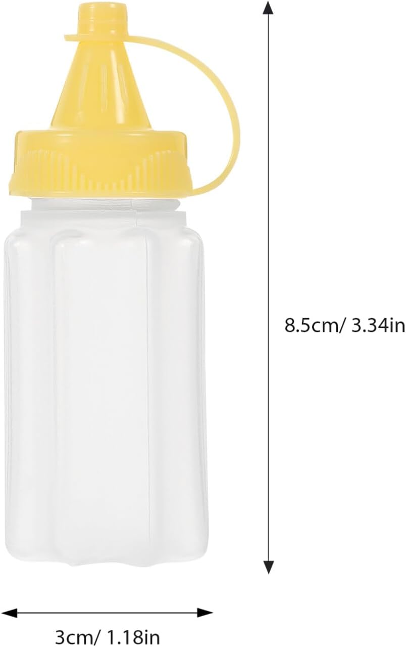 Mobestech 4-Pack Smeber Squeeze Bottles - Durable BPA-Free Ideal Kitchen Essential