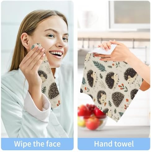 YETTASBIN Hedgehog Washcloth 2 Pack