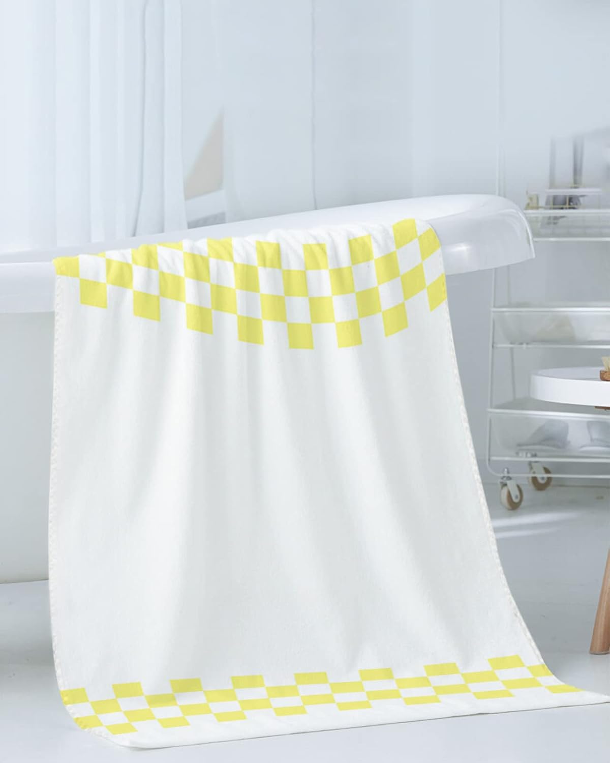 High-Quality Abstract Lattice Towels Set