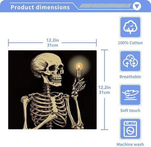 Xigua Skeleton Washcloth Set - Multi-Purpose Washcloths for Home Travel