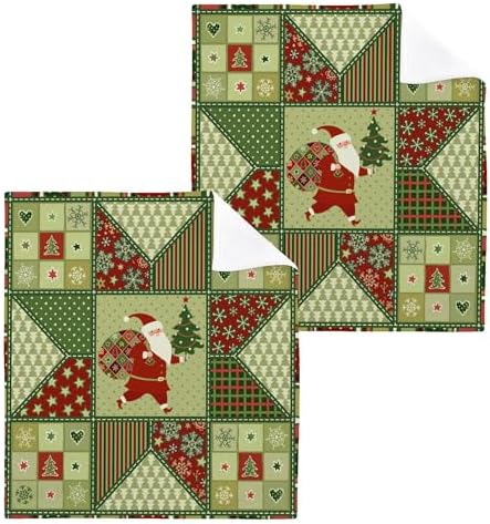 Xigua Christmas Santa Claus Washcloth Set