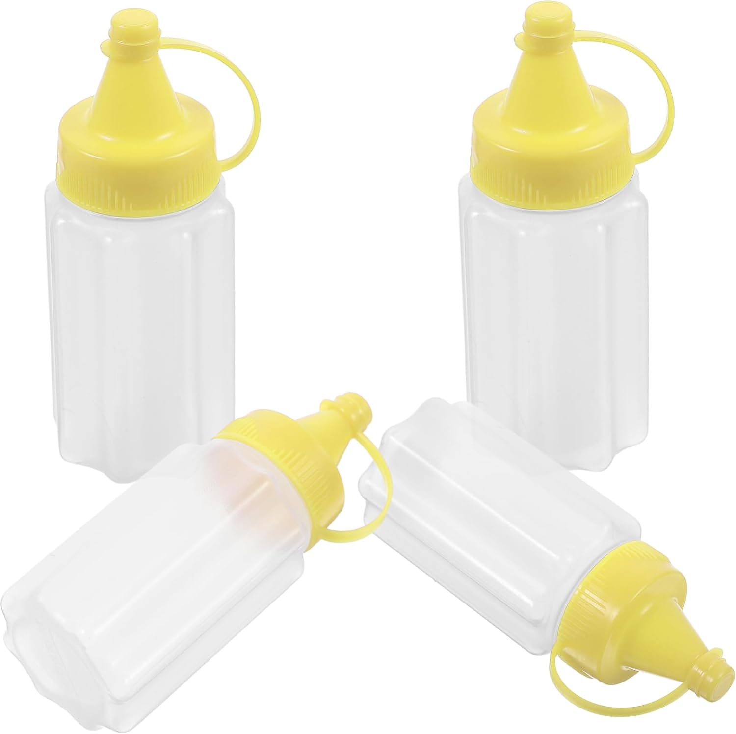 DECHOUS Squeeze Bottles Reusable compact leak-proof condiment bottles