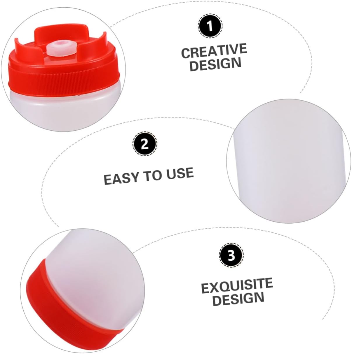 Versatile Jam Squeeze Bottle for Ketchup Mayonnaise Mustard