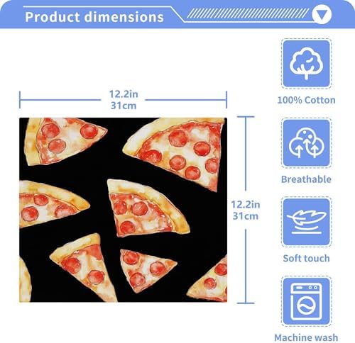 Xigua Pizza Slices Washcloth Set
