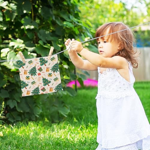Cute Christmas Tree Washcloth Set