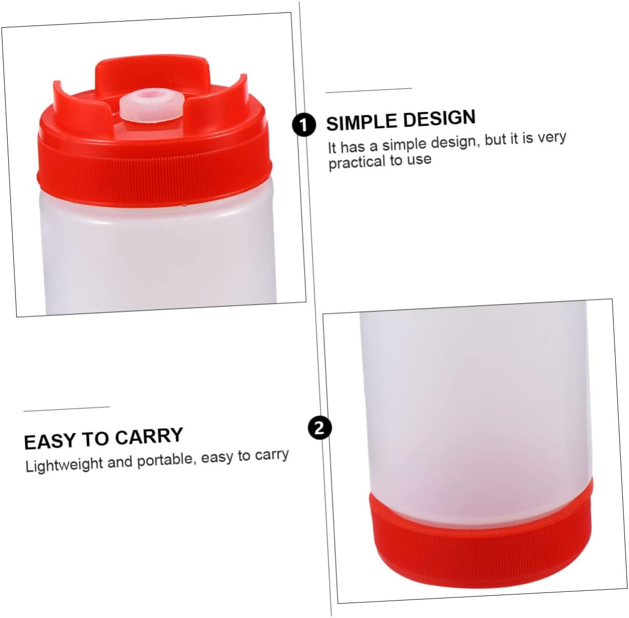 Zerodeko Double Headed Squeeze Bottles