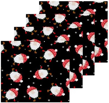 Xigua Christmas Gnomes Washcloths Set of 2 - 12 x 12 Inch 1