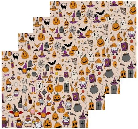 YETTASBIN Halloween Gnome Washcloths 2 Pack 1