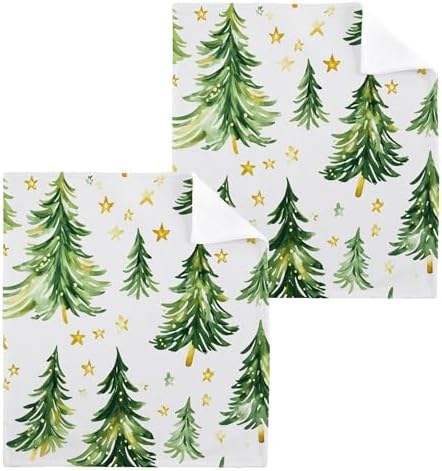 Xigua Christmas Tree Washcloth Set 2-12Pack