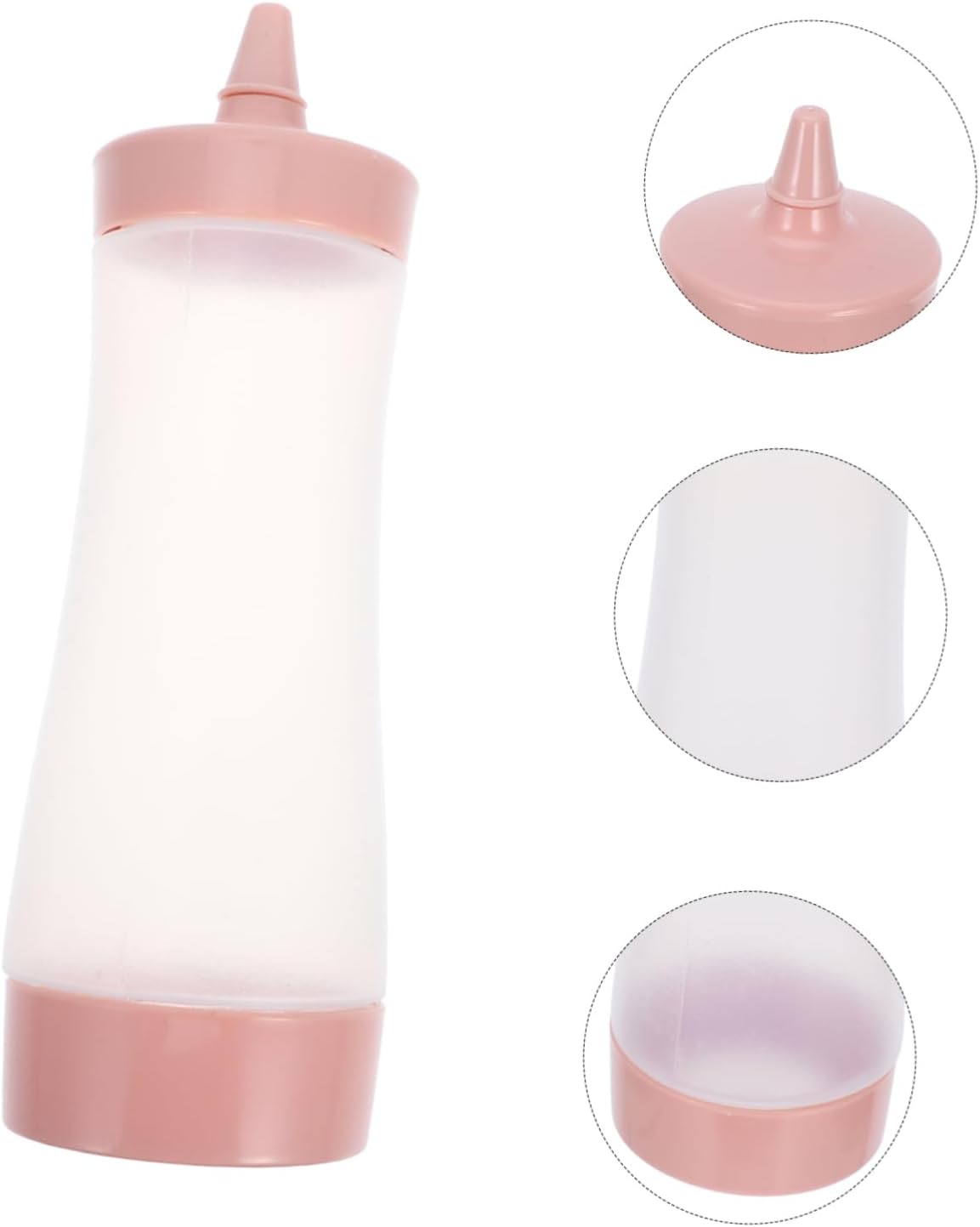 Set of 2 Plastic Condiment Squeeze Bottles Tips