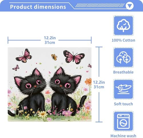 Cute Cat Washcloths Set by Xigua